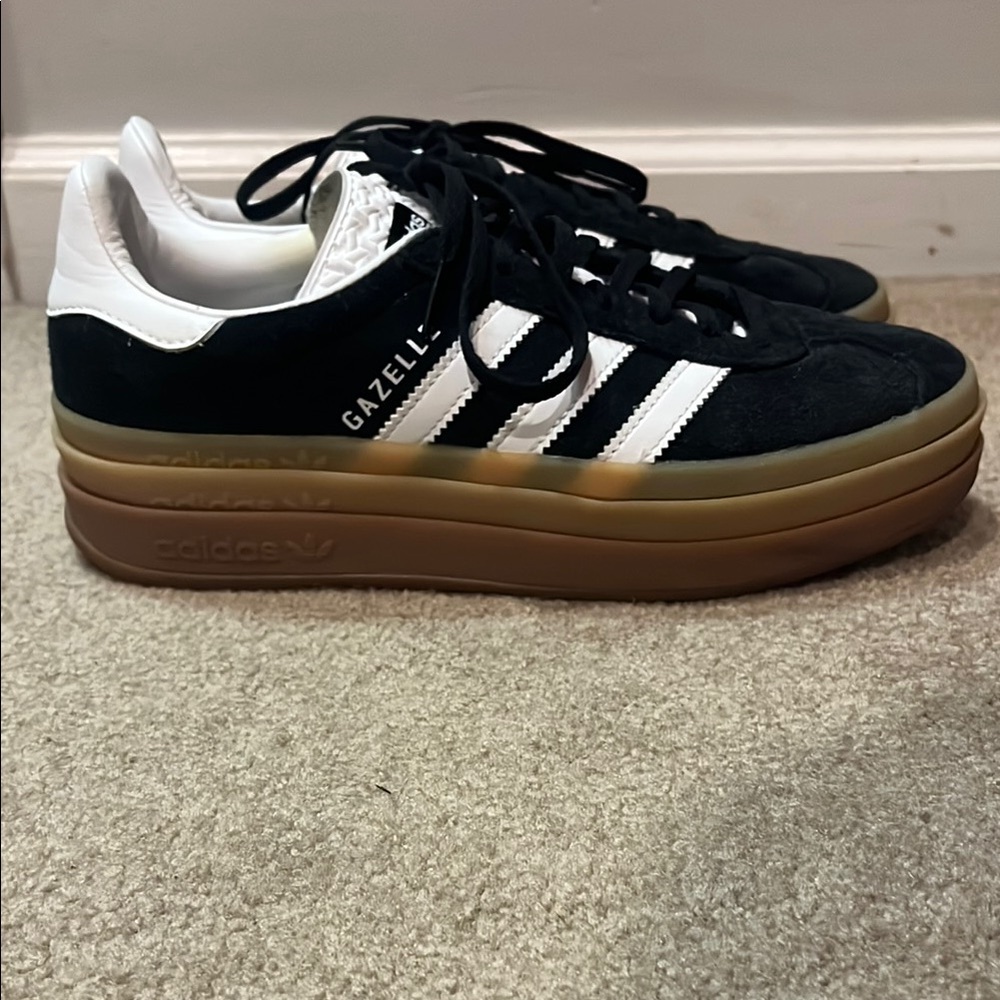 Black and White Addidas Gazelles